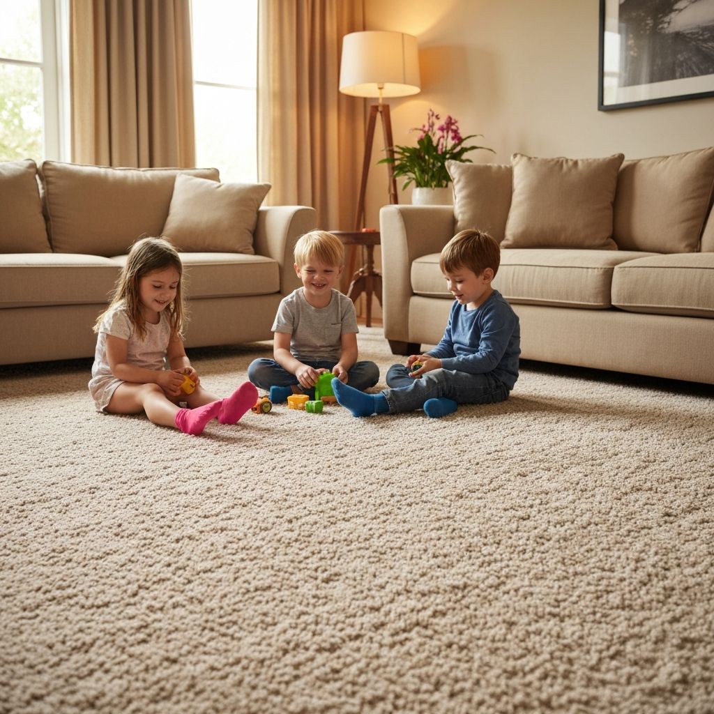 Plush new carpet in a comfortable Medina, Ohio bedroom